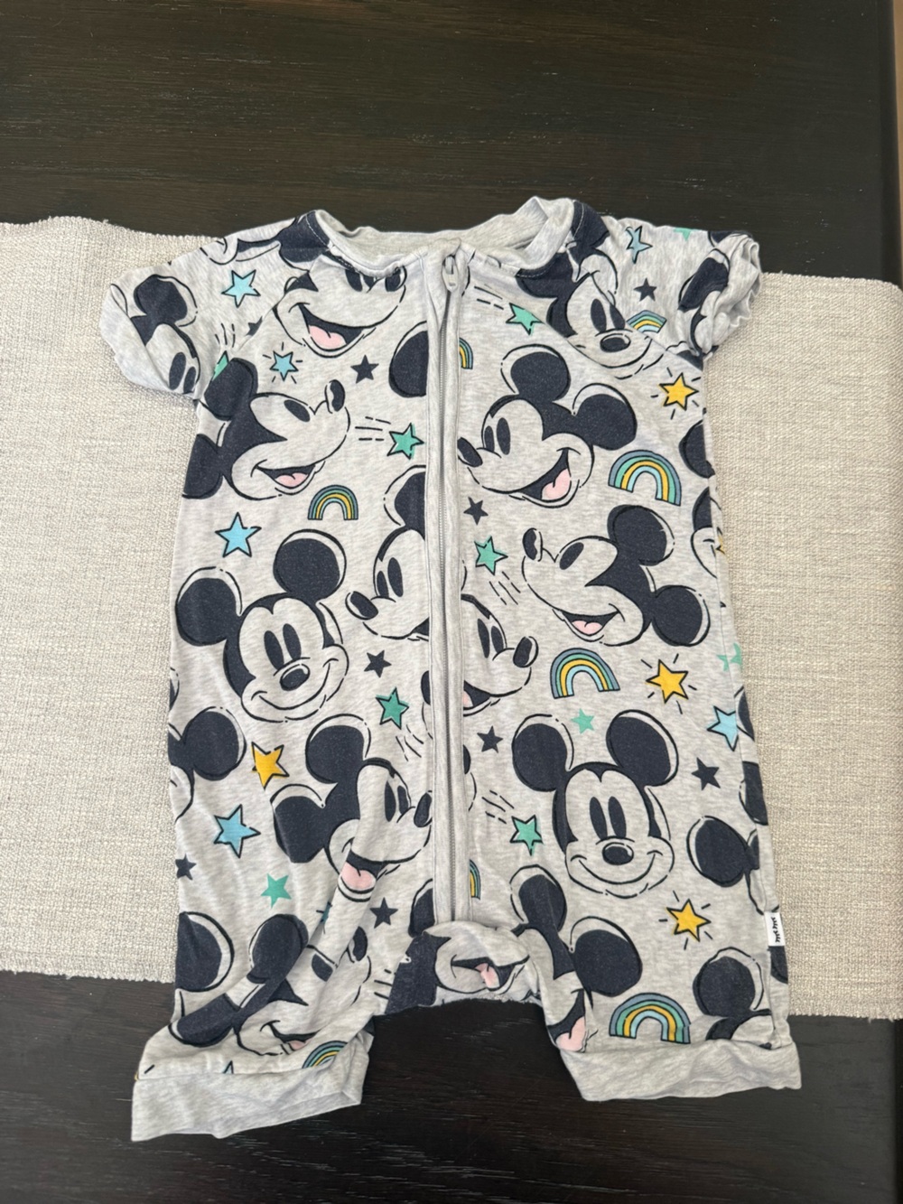 Little Sleepies zipper shorty Mickey